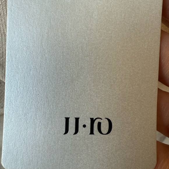 NWT JJ RO Short Sleeve Blazer Jacket neutral Tan Career Office Corporate Boxy M - Picture 4 of 7